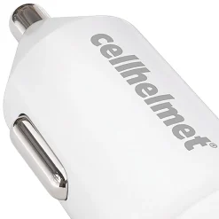 cellhelmet Single-USB-C Power Delivery Car Charger, 25-Watt, White (CAR-PD-25W-W)