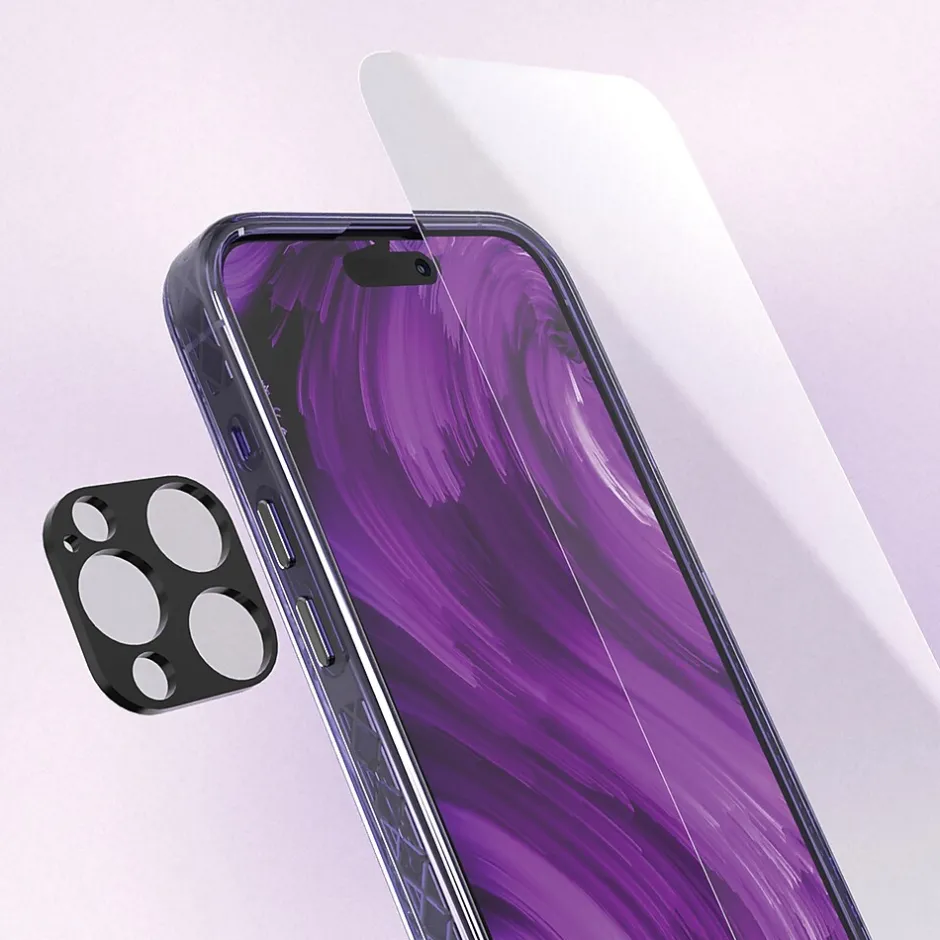 Cell Phone Screen Protectors<cellhelmet Tempered Camera Glass for iPhone 15 Pro/iPhone 15 Pro Max (TEMP-3-CMRA-i15-FULL)