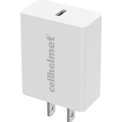 cellhelmet 20-Watt Single-USB Power Delivery Wall Charger with USB-C to Lightning Round Cable, 3 Feet (WALL-PD-20W+R-LIGHT)