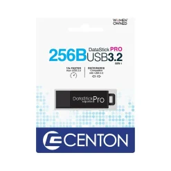 Centon DataStick Pro 256GB USB 3.2 Type-A Flash Drive, Black (C1-U3P6-256G)* Usb Flash Drives
