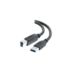 Usb Cables<C2G Cables to Go C2G 547174 Superspeed 6.6 ft. USB A To B Male to Male Cable, Black