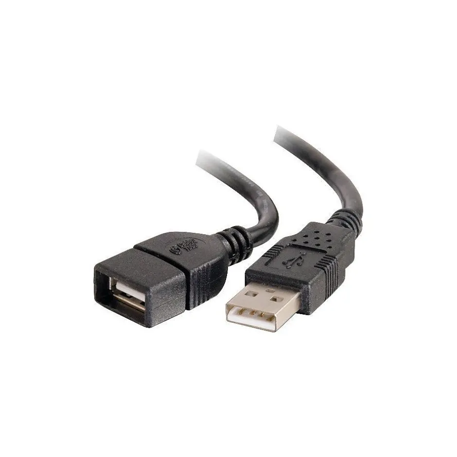 Usb Cables<C2G Cables to Go C2G 3.3' Type-A USB Female/Male Extension Cable, Black