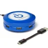 ChargeHub USB Charging Station for Multiple Brands, Blue (CRGRD-X7-004)
