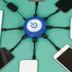 ChargeHub USB Charging Station for Multiple Brands, Blue (CRGRD-X7-004)