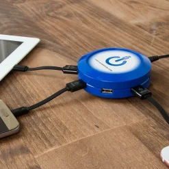 ChargeHub USB Charging Station for Multiple Brands, Blue (CRGRD-X7-004)