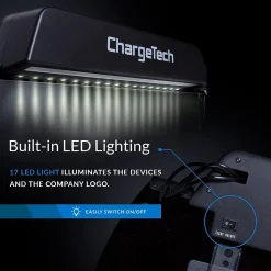 ChargeTech USB Charging Station for Most Smartphones, Black (CT-300061)