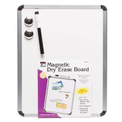 Online Charles Leonard Magnetic Plastic Dry-Erase Whiteboard, Aluminum Framed, 11" x 14", Pack of 3 (CHL35314-3) Dry Erase