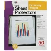 CLN Charles Leonard Sheet Protector, Lightweight, 8-1/2" x 11", Clear, 50/Box, 4 Boxes/Bundle (CHL48145)