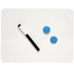 Sale Charles Leonard 2-Sided Magnetic Plastic Mobile Dry-Erase Whiteboard, 9" x 12", 3/Pack (CHL35130-3) Dry Erase