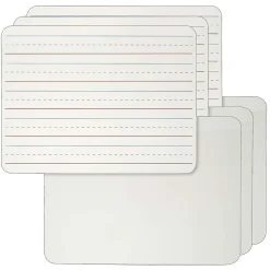 Charles Leonard 2-Sided Melamine Mobile Dry-Erase Whiteboard, 9" x 12", Pack of 6 (CHL35120-6) Dry Erase