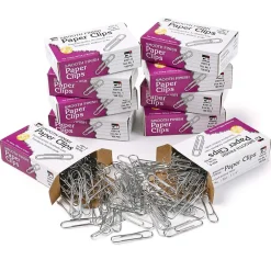 Charles Leonard Standard Paper Clips, Silver, 1000 Clips/Pack, 10/Bundle(CHL201E-10) Online