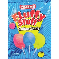 Gummy & Chewy Candy<Charms Fluffy Stuff Fruit Cotton Candy, 2.5 oz, 24/Carton (CRM24326)