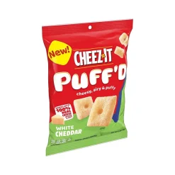 Crackers<Cheez-It Puff'd Snack Crackers, White Cheddar, 3 Oz., 6/Carton (2410000024)