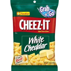 Crackers<Cheez-It White cheddar Crackers, 1.5 oz., 8 Packs/Box (KEE12654)