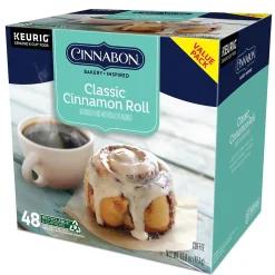 Keurig K-Cups<Cinnabon ® Classic Cinnamon Roll Coffee, Keurig® K-Cup® Pods, Light Roast, 48/Box (373156)