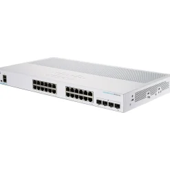 Cisco 350 28-Port Gigabit Ethernet Managed Switch, Silver (CBS35024T4GNA)* Ethernet Switches & Splitters