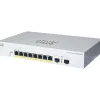 Cisco 220 8-Port Gigabit Ethernet Managed Switch, Silver (CBS2208PE2GNA)* Ethernet Switches & Splitters