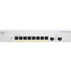Cisco 220 8-Port Gigabit Ethernet Managed Switch, Silver (CBS2208PE2GNA)* Ethernet Switches & Splitters