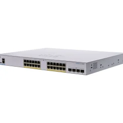 Cisco 250 24-Port Gigabit Ethernet Managed Switch, Silver (CBS25024T4XNA)* Ethernet Switches & Splitters