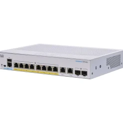 Cisco 350 8-Port Gigabit Ethernet Managed Switch, Silver (CBS3508PE2GNA)* Ethernet Switches & Splitters