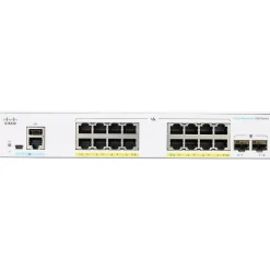 Cisco 250 16-Port Gigabit Ethernet Managed Switch, Silver (CBS25016P2GNA)* Ethernet Switches & Splitters