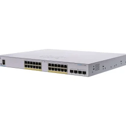Cisco Business 350 Series 28-Port Gigabit Ethernet Managed Switch, Silver (CBS350-24FP-4X-NA)* Ethernet Switches & Splitters