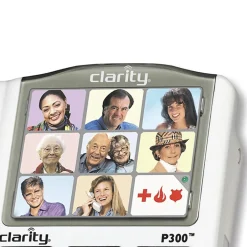 Office Phones & Conferencing<Clarity P300 Amplified Corded Photo Phone, White (CLAP300)