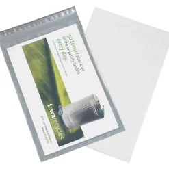 Partners Brand Clear View Poly Mailers, Clear/White, 14-1/2" x 19", 100/Case* Poly Mailers