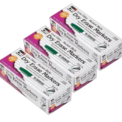 CLI Dry Erase Markers, Bullet Tip, Green, 12/Pack, 3 Packs (CHL47325-3) Outlet