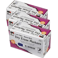 CLI Dry Erase Markers, Chisel Tip, Blue, 12/Pack (CHL47915-3) Online