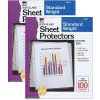 CLI Non-Glare Standard Sheet Protector, 8.5" x 11", Clear, 100/Box, 2 Boxes (CHL48281-2) New