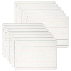 Hot 1-Sided Melamine Mobile Dry-Erase Whiteboard, 9" x 12", 12/Bundle (CHL35115-12) Dry Erase