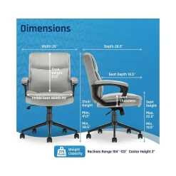 Clearance Transform 2.0 Ergonomic Fabric Swivel Desk Chair, (CCHR10007D) Ergonomic Chairs
