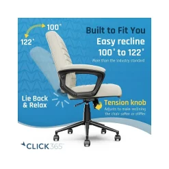 Discount Transform 3.0 Ergonomic Vegan Leather Swivel Desk Chair, (CCHR10008C) Ergonomic Chairs