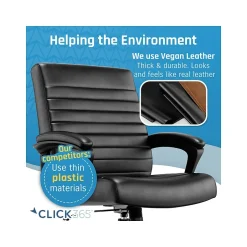 Clearance Transform 3.0 Ergonomic Bonded Leather Swivel Desk Chair, (CCHR10008B) Office Chairs