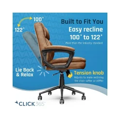Online Transform 2.0 Ergonomic Bonded Leather Swivel Desk Chair, (CCHR10007A) Ergonomic Chairs