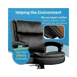 New Transform 2.0 Ergonomic Bonded Leather Swivel Desk Chair, (CCHR10007B) Ergonomic Chairs