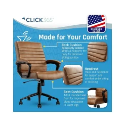 New Transform 3.0 Ergonomic Bonded Leather Swivel Desk Chair, (CCHR10008A) Ergonomic Chairs