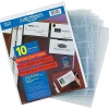 C-Line Business Card Refill Pages, Clear, 20 Cards/Page, 11" x 8 1/2", 10/Pk Best