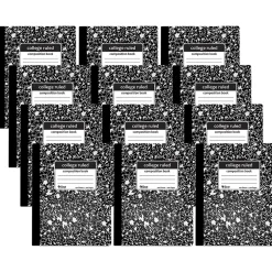 C-Line Composition Notebooks, 100 Sheets, College Ruled, Black Marble, 12/Pack (CLI22022-12) Best
