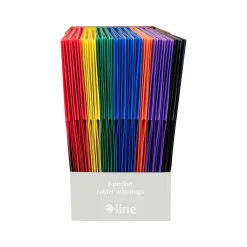 C-Line Heavy Duty 3-Hole Punched 2-Pocket Portfolio Folders, Assorted Colors (CLI33960) Online