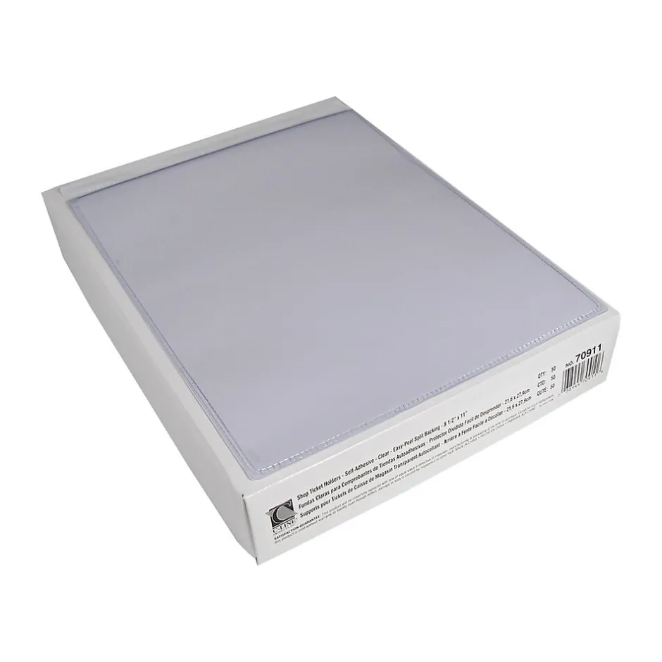 C-Line Job Ticket Holders, 8-1/2" x 11", Clear, 50/Box (70911) Online