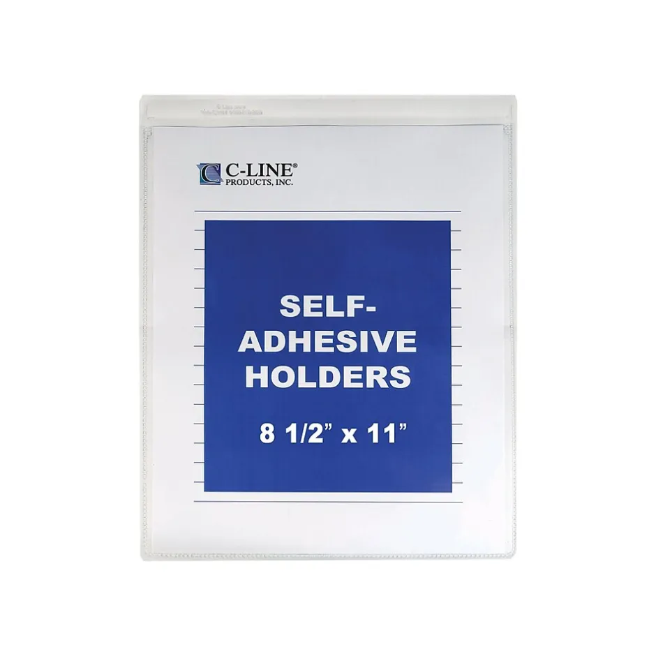 C-Line Job Ticket Holders, 8-1/2" x 11", Clear, 50/Box (70911) Online