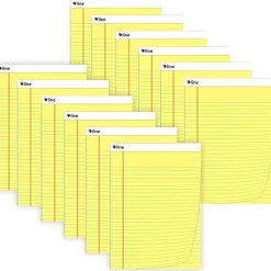 C-Line Notepad, Wide Ruled, Yellow, 12 Pads/Bundle (CLI25106-12) Sale
