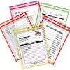 C-Line Stitched Shop/Job Ticket Holders, 9" x 12", Neon, 10/Pack (43920) New