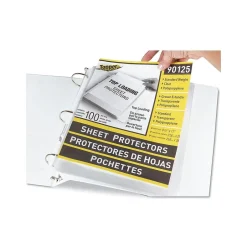 C-Line Topper Standard Weight Sheet Protectors, 8-1/2" x 11", Clear, 100/Box (90125) (CLI90125)