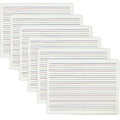 Clearance Two-Sided Dry Erase Lapboard, Lined on One Side, 12" x 8-7/8", Pack of 6 (CLI40660-6) Dry Erase