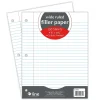C-Line Wide Ruled Filler Paper, 8" x 10.5", 3-Hole Punched, 100 Sheets/Pack, 12/Bundle (CLI22032-12) Discount