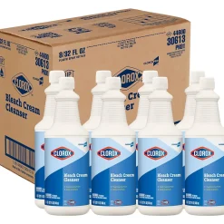 Clorox Pro Bleach Cream Cleaner, Fresh Scent, 32 oz., 8/Carton (CLO 30613)