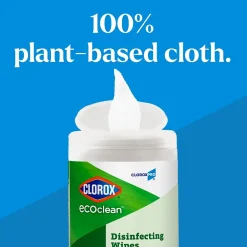 Clorox EcoClean Disinfecting Wipes, 75 Wipes/Container (60605)